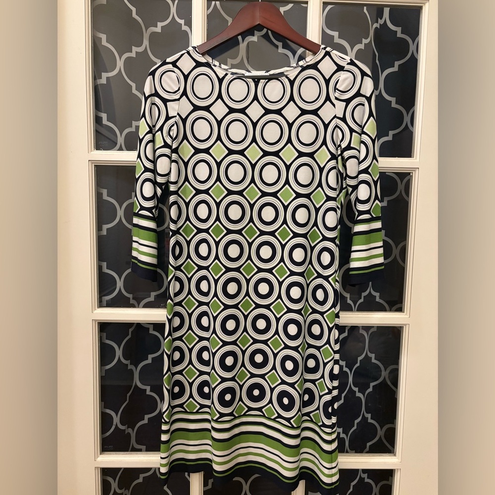 Geometric Patterned Boutique Dress - 6P NWOT